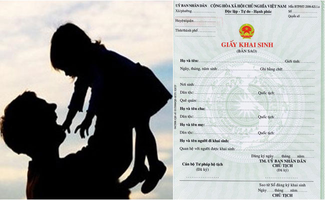 Ly hôn rồi mới phát hiện có thai thì khi sinh cháu ra có thể làm giấy khai sinh cháu không có tên người cha được không?