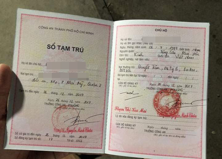 Các trường hợp bị thu hồi sổ tạm trú từ ngày 01/7